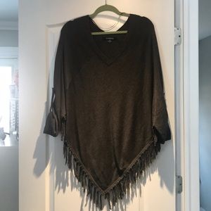 Grey poncho